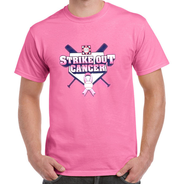 Strike Out Cancer T Shirt-Teechatpro